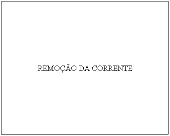 Caixa de texto: REMO��O DA CORRENTE
